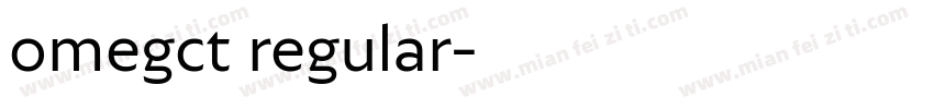 omegct regular字体转换